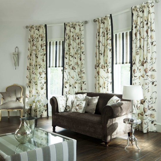 Rose cutting a curtain